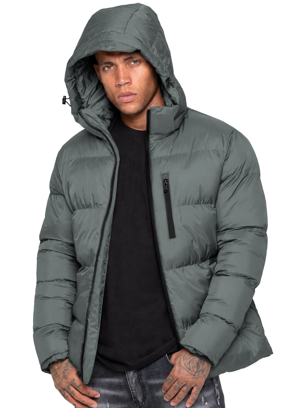 Kruze | Mens Hooded Puffer Jacket