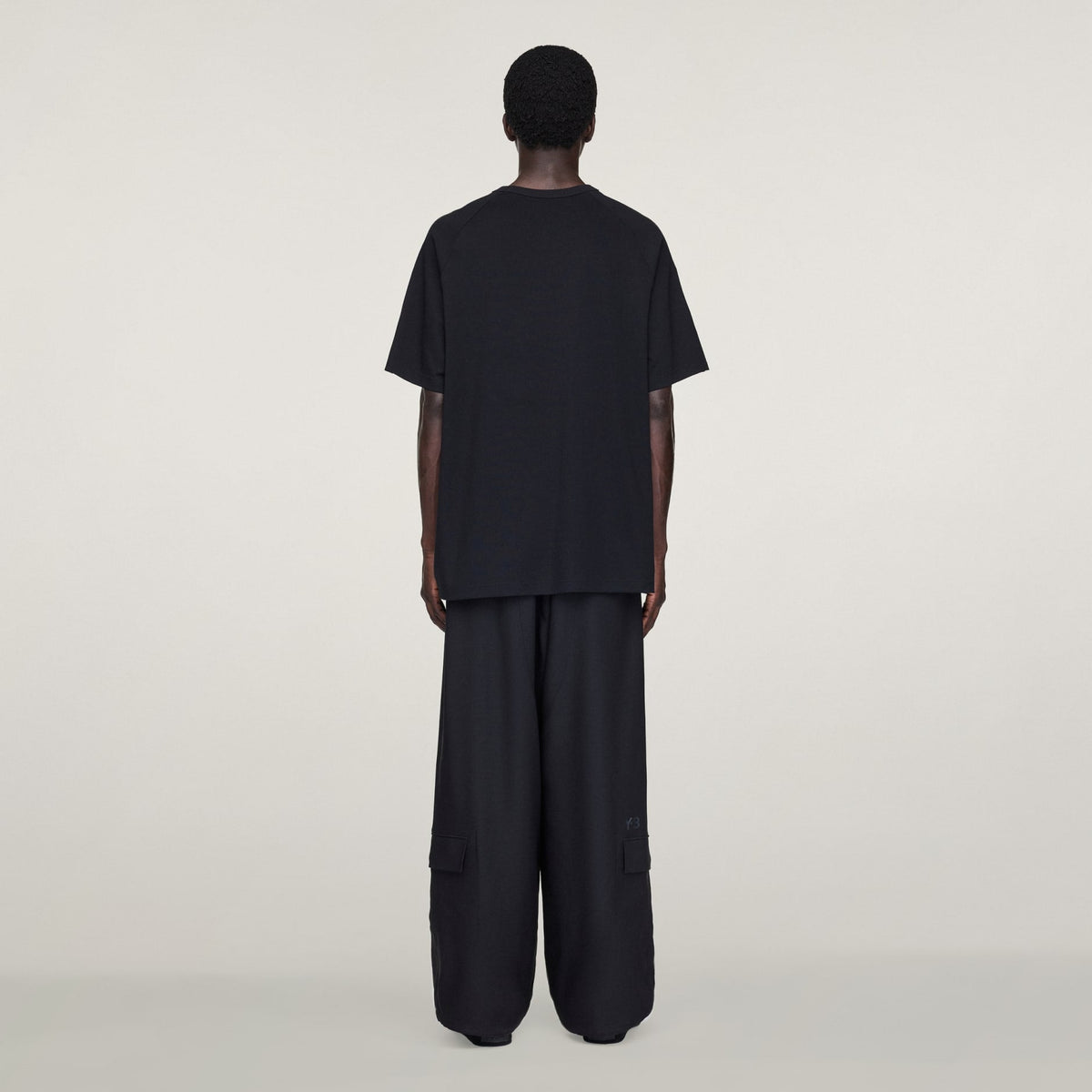 Y-3 SHORT SLEEVE T-SHIRT 3-STRIPES - Black