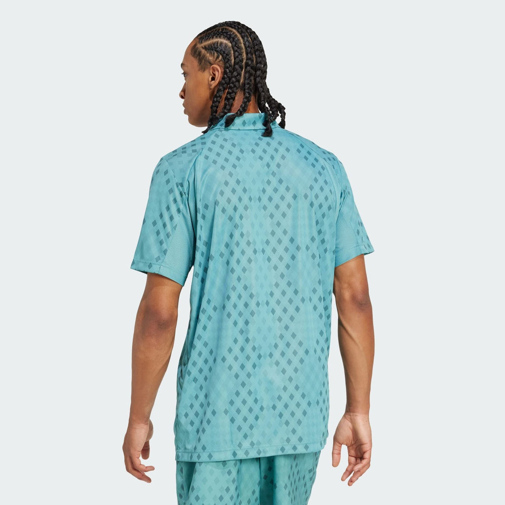 CLUB TENNIS CLIMACOOL GRAPHIC POLO SHIRT  Turquoise