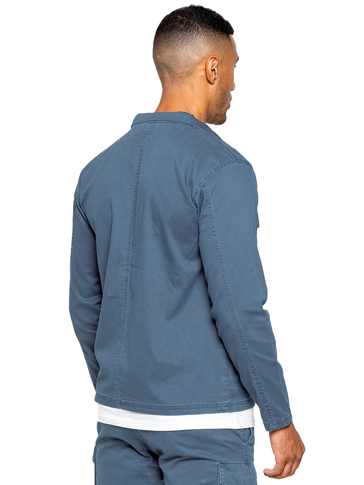 Enzo | Mens Cargo Overshirt Jacket