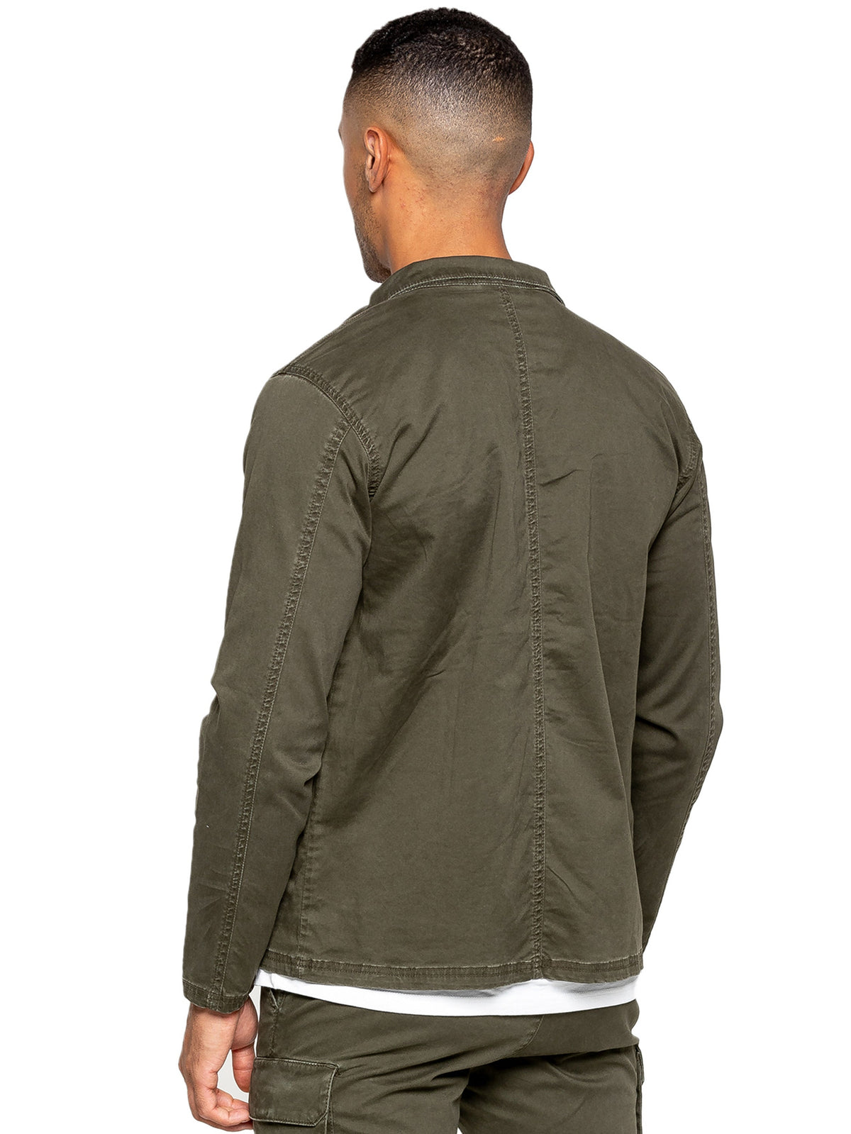Enzo | Mens Cargo Overshirt Jacket