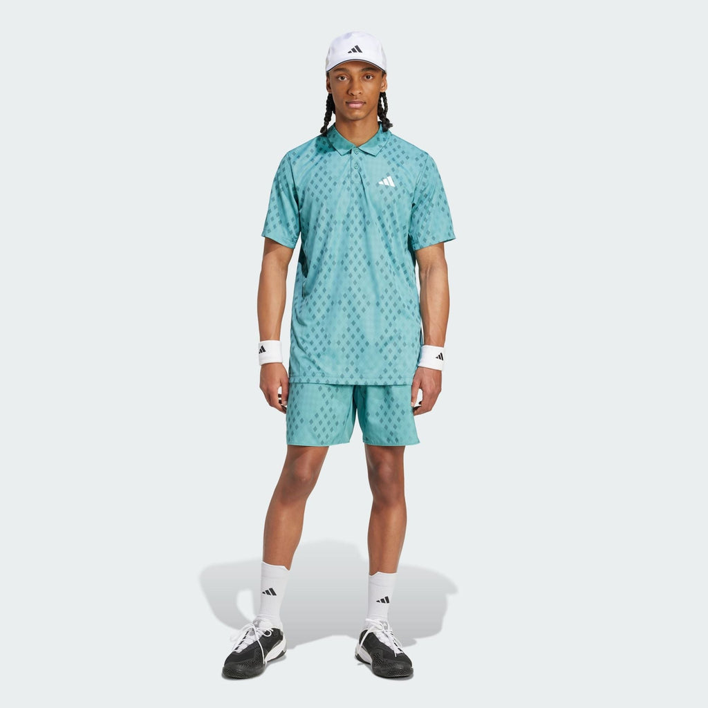 CLUB TENNIS CLIMACOOL GRAPHIC POLO SHIRT  Turquoise