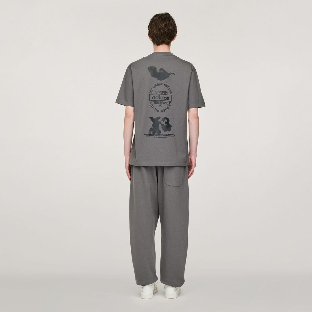Y-3 GRAPHIC SHORT SLEEVE T-SHIRT - Granite