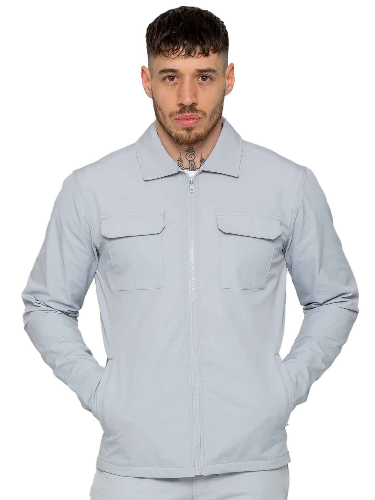 Enzo Milano | Mens Cargo Pockets Jacket