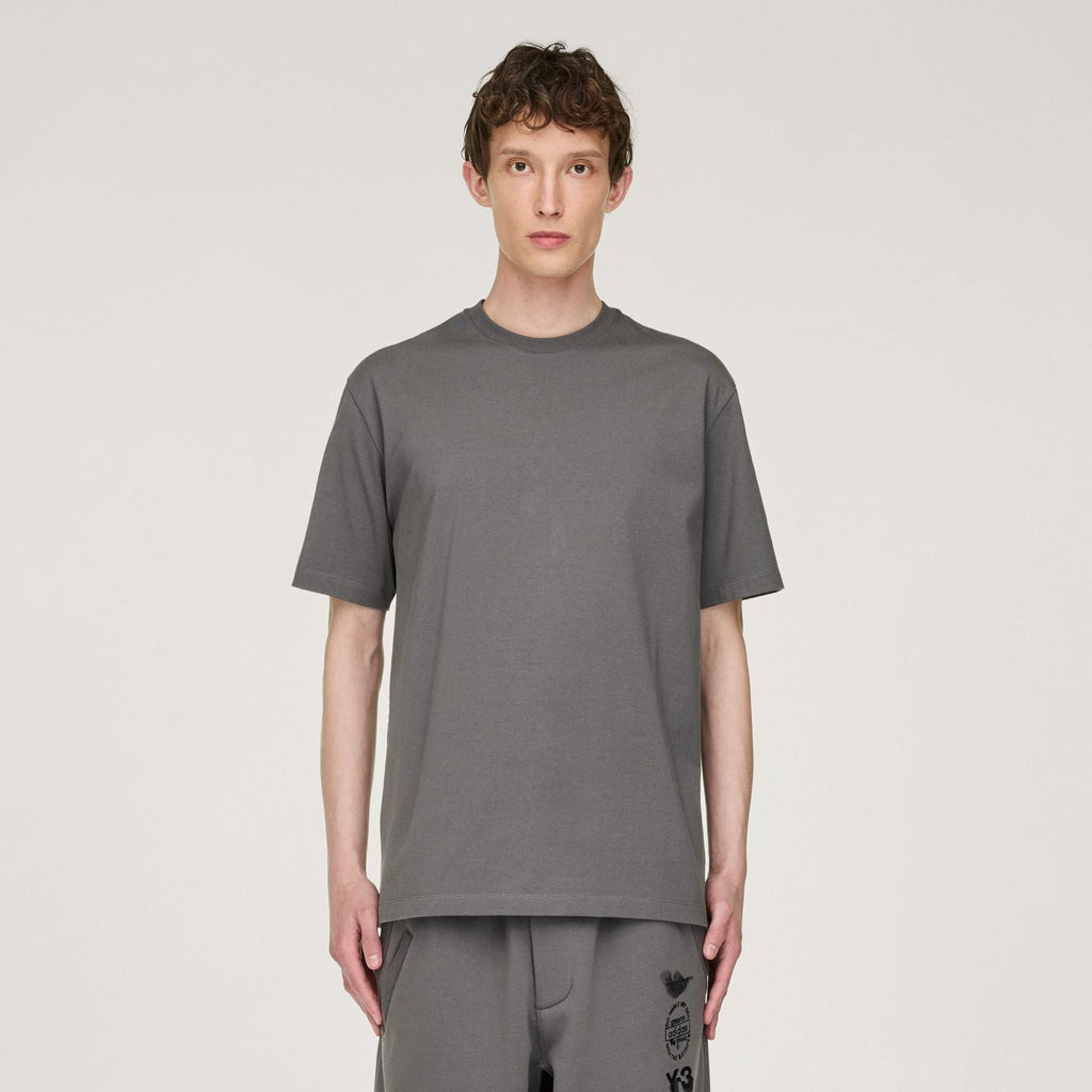 Y-3 GRAPHIC SHORT SLEEVE T-SHIRT - Granite