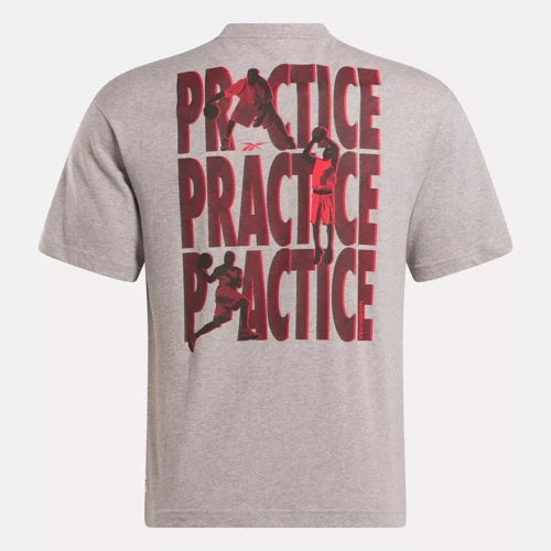 BB PRACTICE TEE - MEDIUM GREY HEATHER