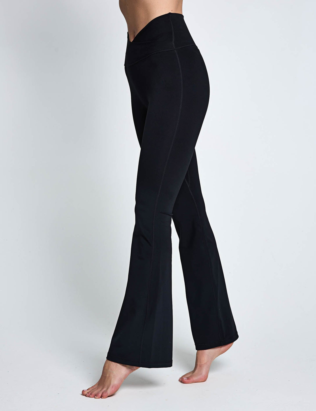 3-Stripes Studio All Me Flare X-Over Leggings - Black