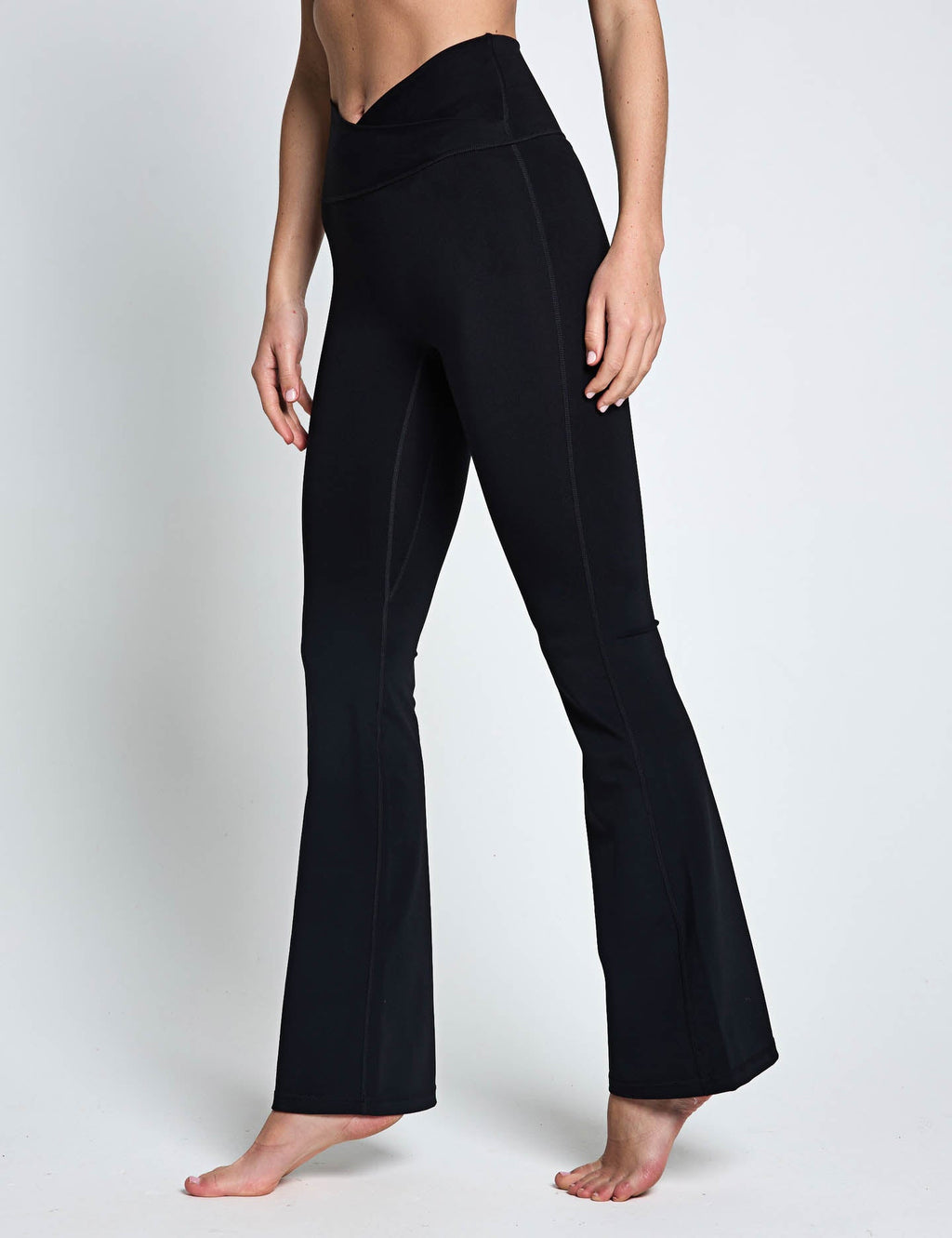 3-Stripes Studio All Me Flare X-Over Leggings - Black