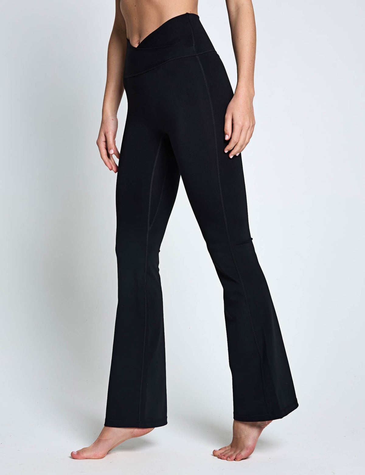 3-Stripes Studio All Me Flare X-Over Leggings - Black