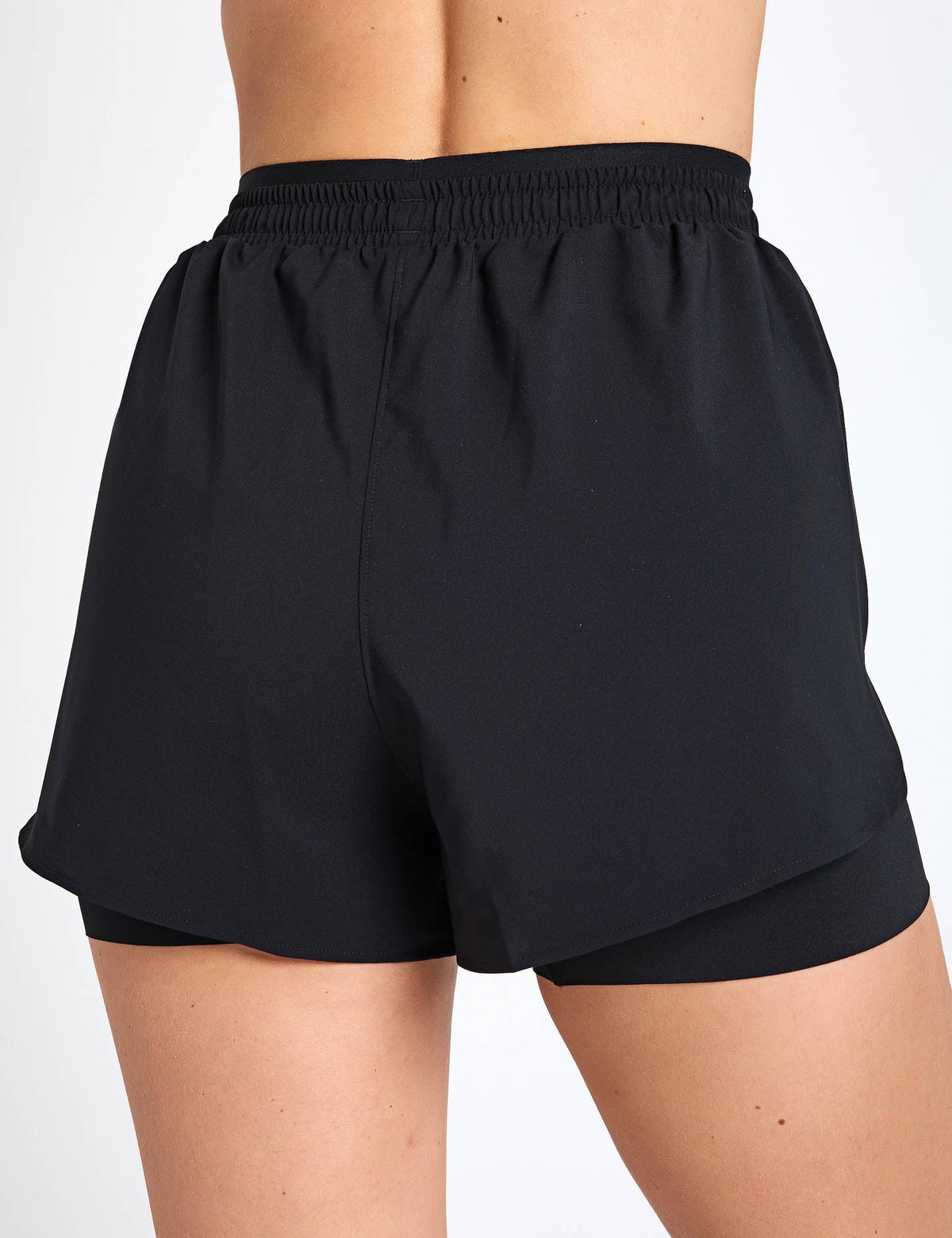 D4T Workout Go To 2in1 Shorts - Black