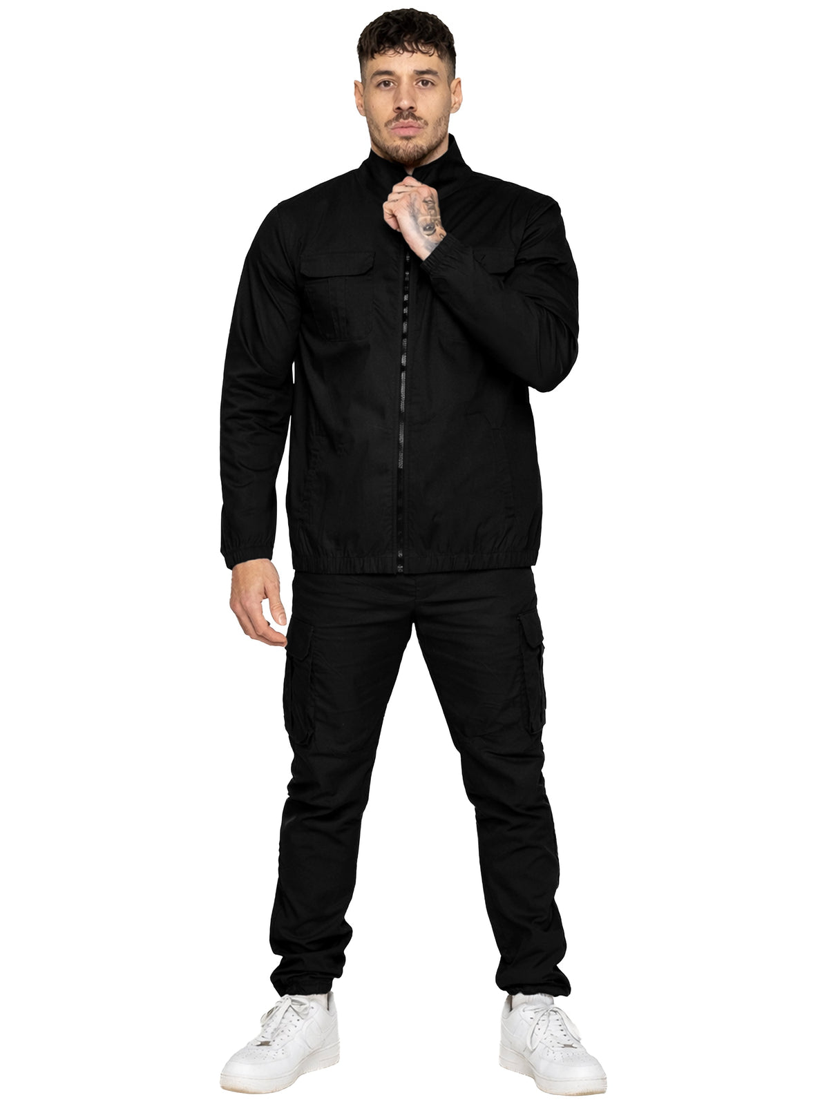 Enzo | Mens Lightweight Funnel Neck Jacket