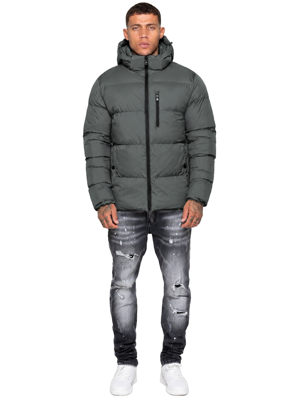 Kruze | Mens Hooded Puffer Jacket