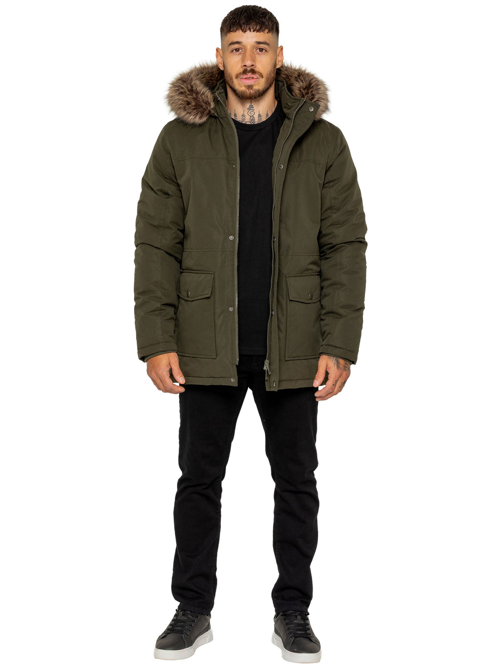 Kruze | Mens Winter Fur Collar Jacket