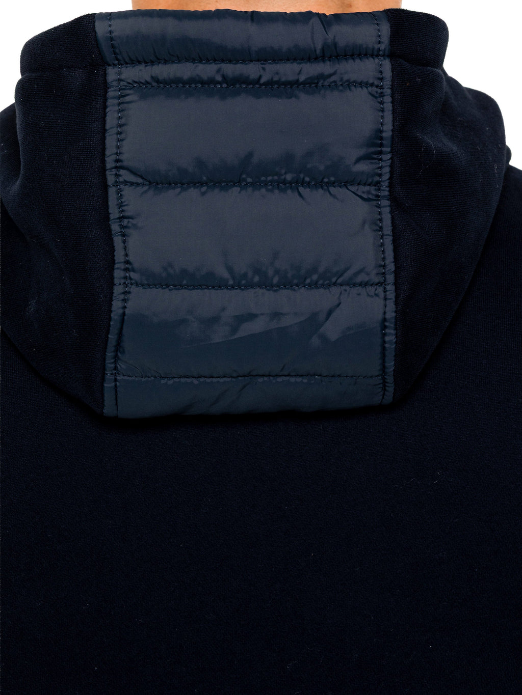 Enzo Milano | Mens Hooded Quilted Hybrid Jacket