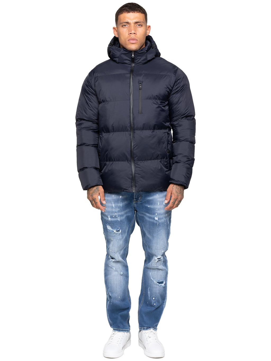 Kruze | Mens Hooded Puffer Jacket