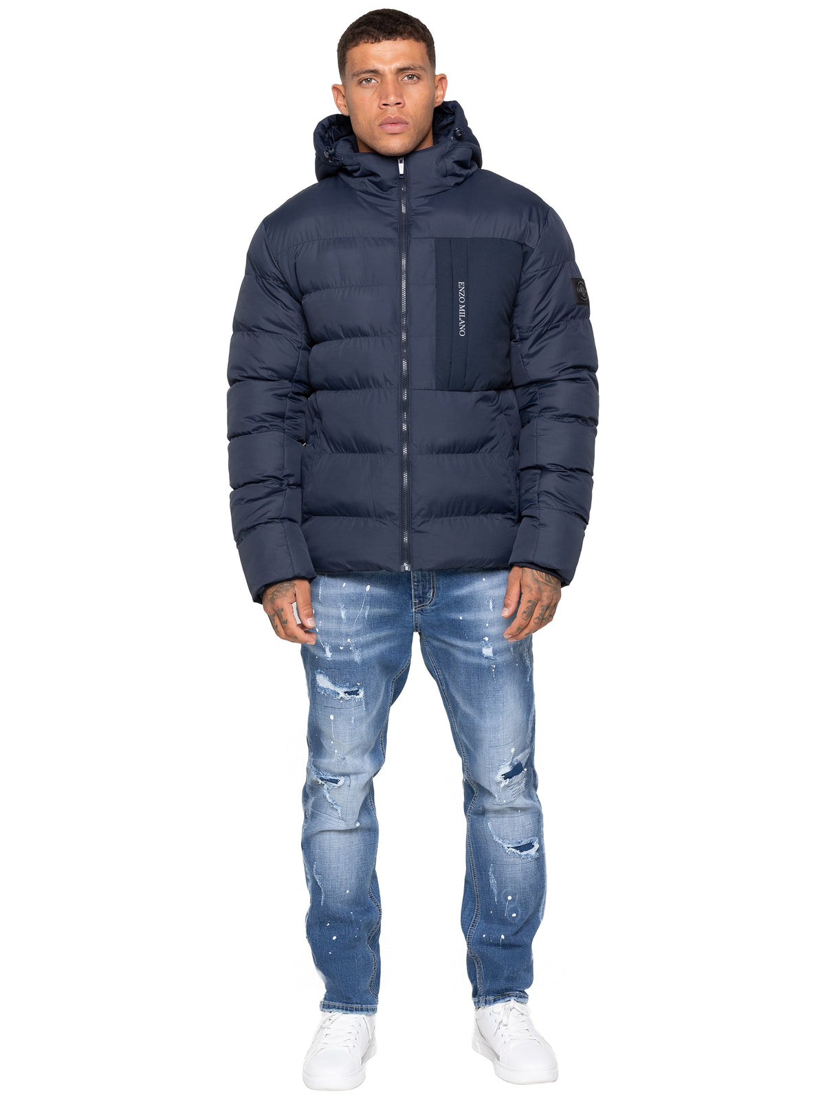 Enzo Milano | Mens Hooded Puffer Jacket