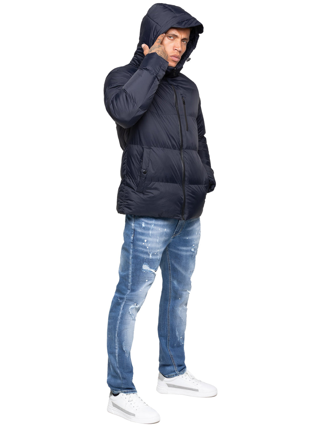 Kruze | Mens Hooded Puffer Jacket