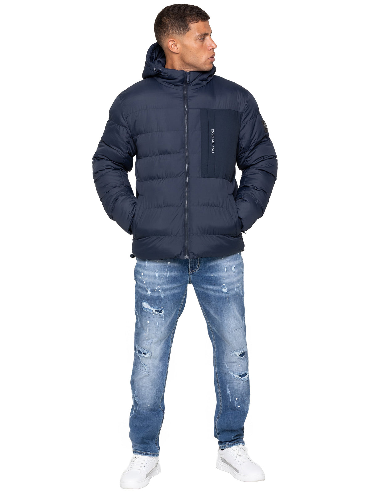 Enzo Milano | Mens Hooded Puffer Jacket