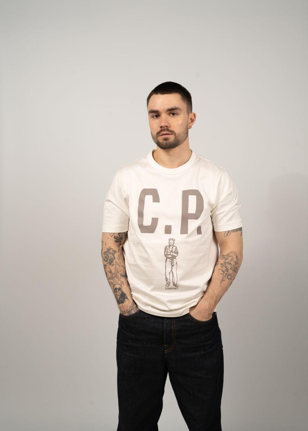 Big front logo tee - Gauze White