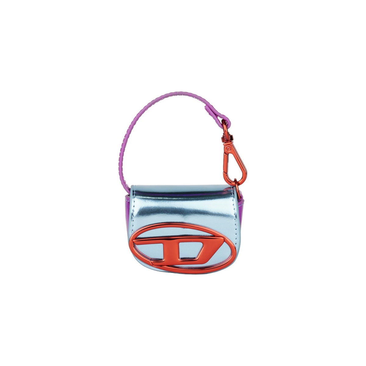 1dr Xxs Iconic bag charm in mirror leather Light/Blue