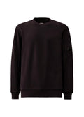 Diagonal Raised Fleece Crewneck Lens - Total Eclipse