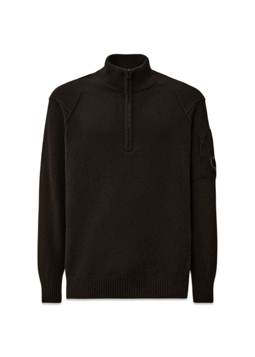 Half Zip Lambswool GRS - Black