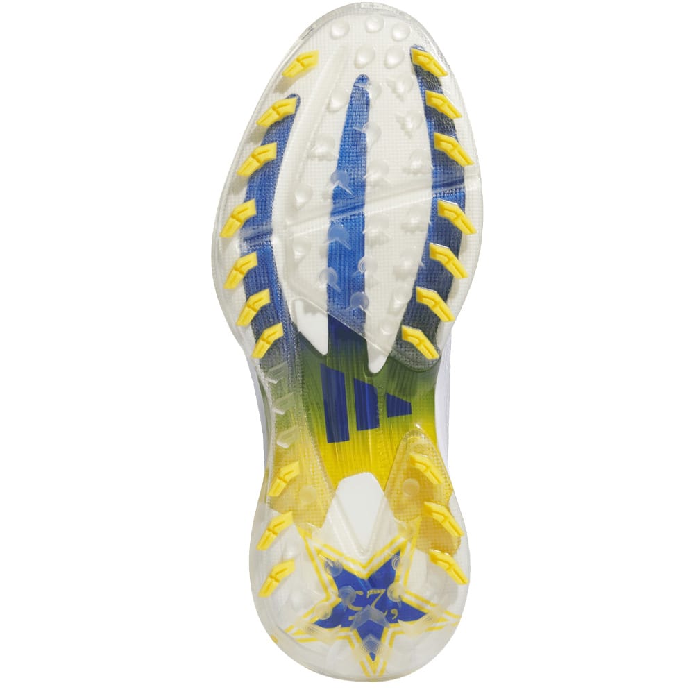 adidas Adizero ZG Spikeless Waterproof Shoes - Ftwr White/Lucid Blue/Crew Yellow