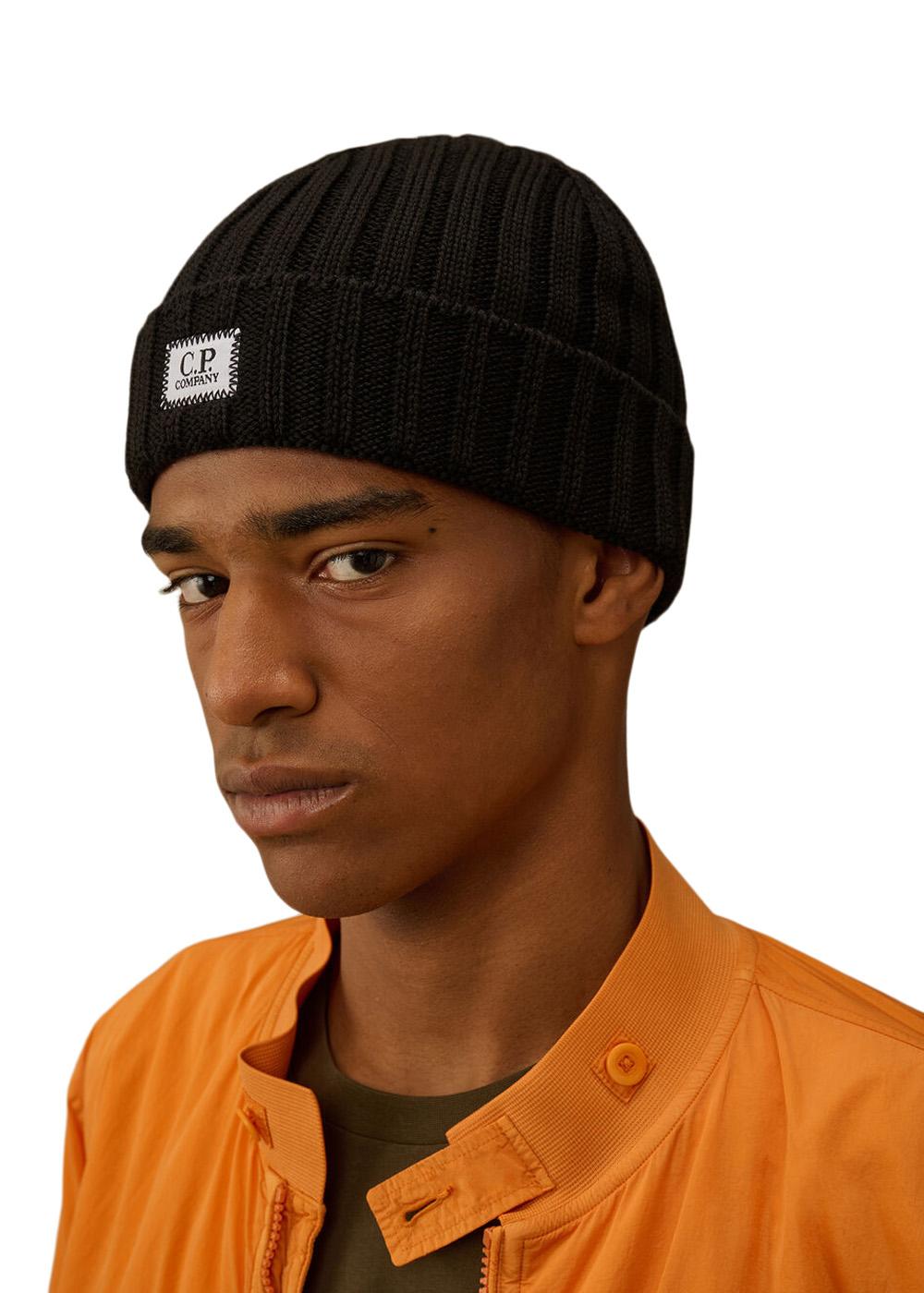 Knit Cap Merino Wool - Black