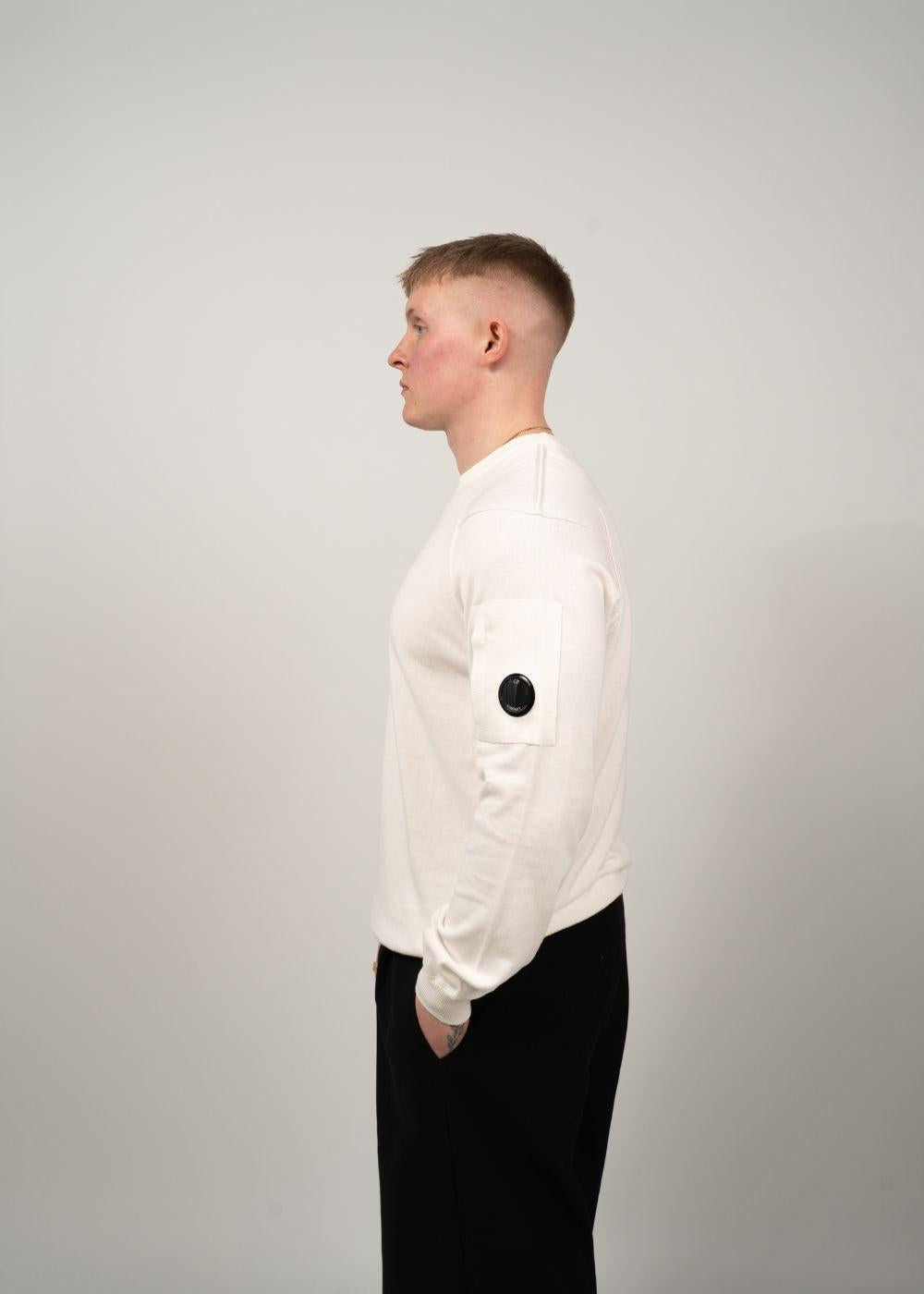 Knitwear - Crew Neck Boston - Gauze White
