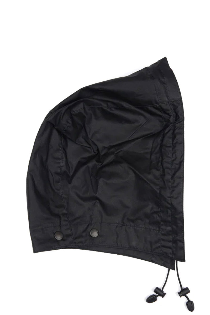 LIGHTWEIGHT WAX HOOD BLACK