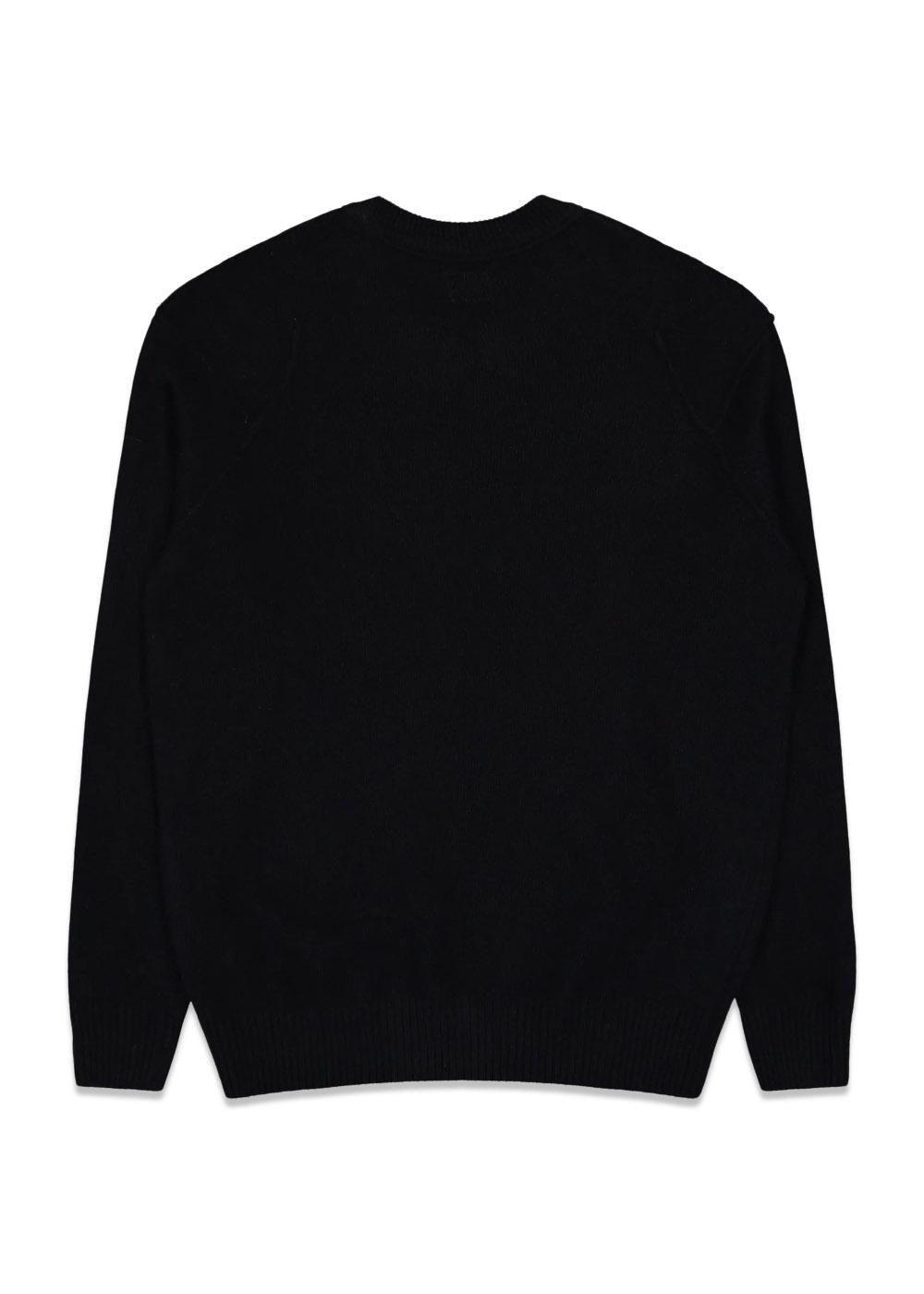 Lambswool Knitwear Crew Neck - Black