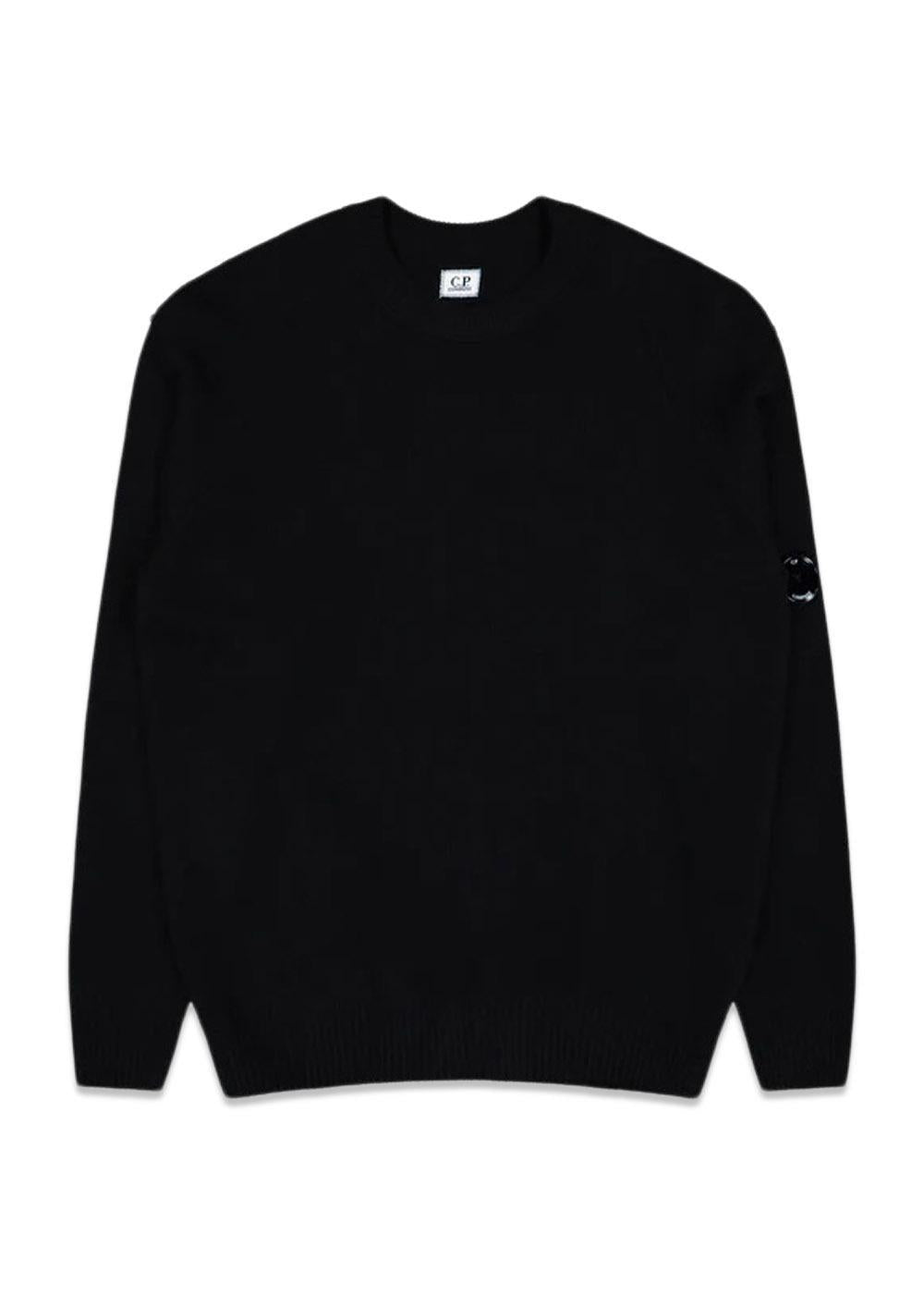 Lambswool Knitwear Crew Neck - Black