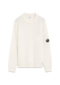 Lambswool Knitwear Crew Neck - Off White Melange