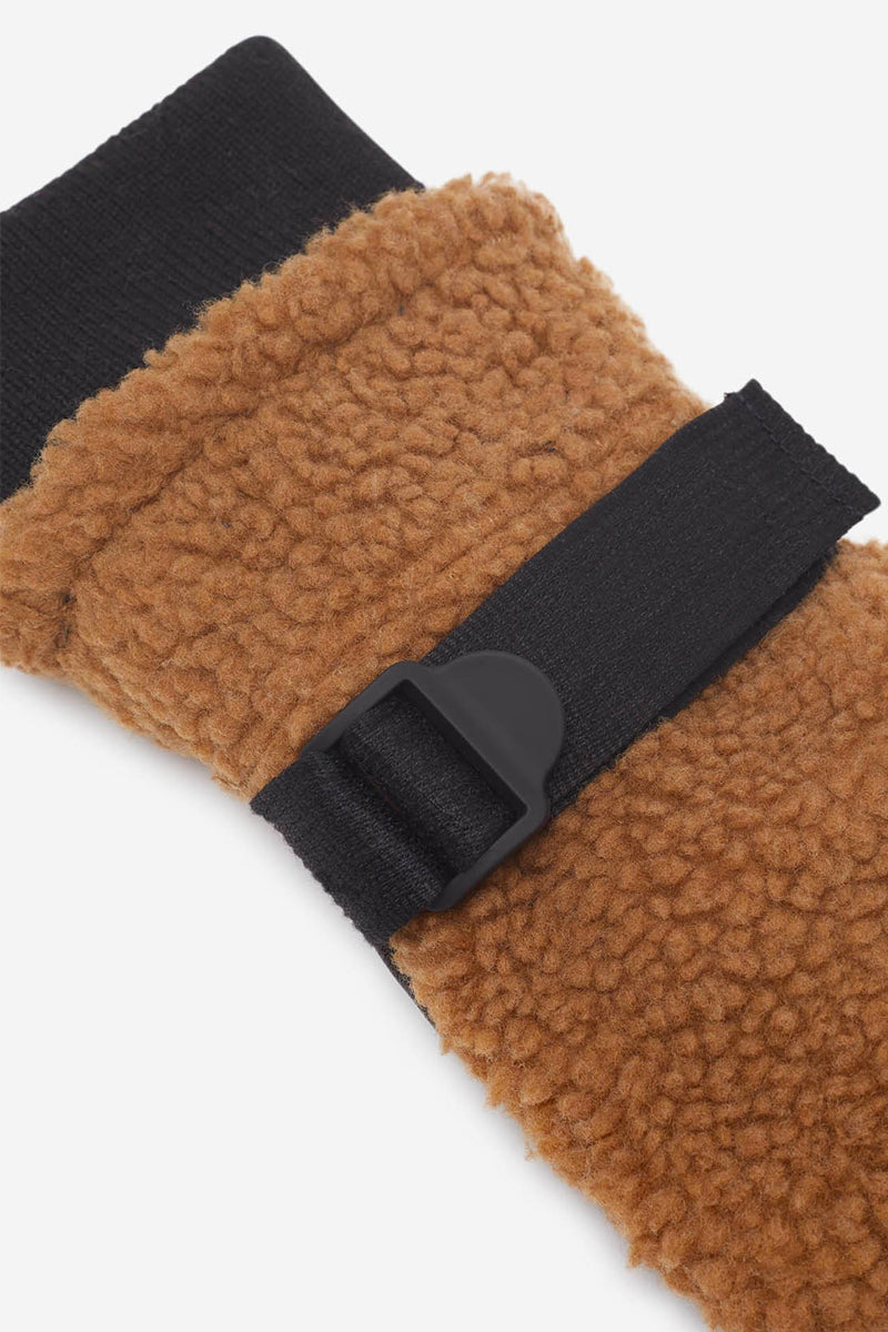 MAISON KITSUNÉ TECHNICAL GLOVES CAMEL
