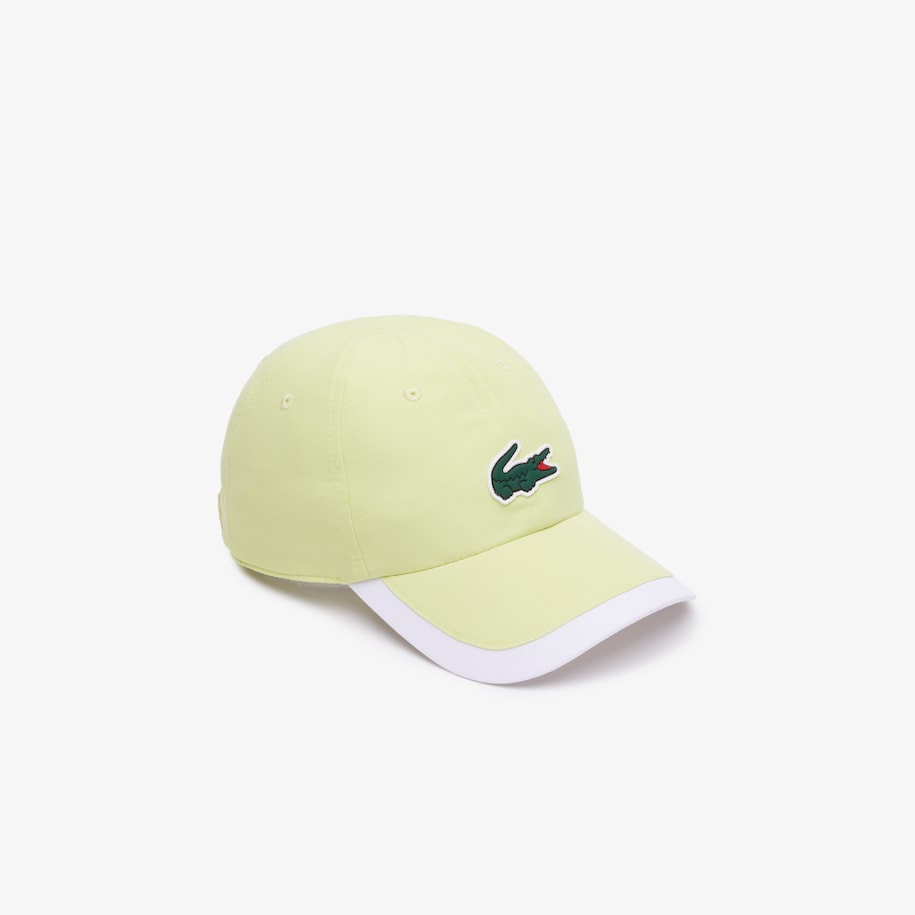 Unisex Sport Contrast Border Lightweight Cap Limeira / White