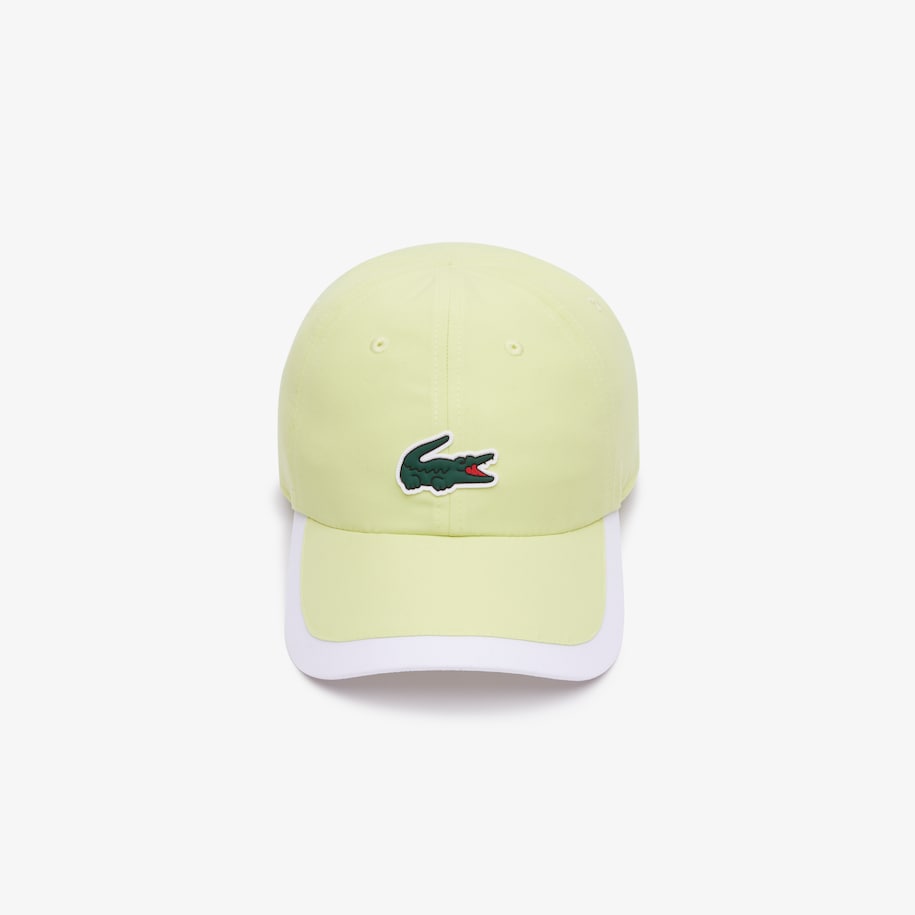 Unisex Sport Contrast Border Lightweight Cap Limeira / White