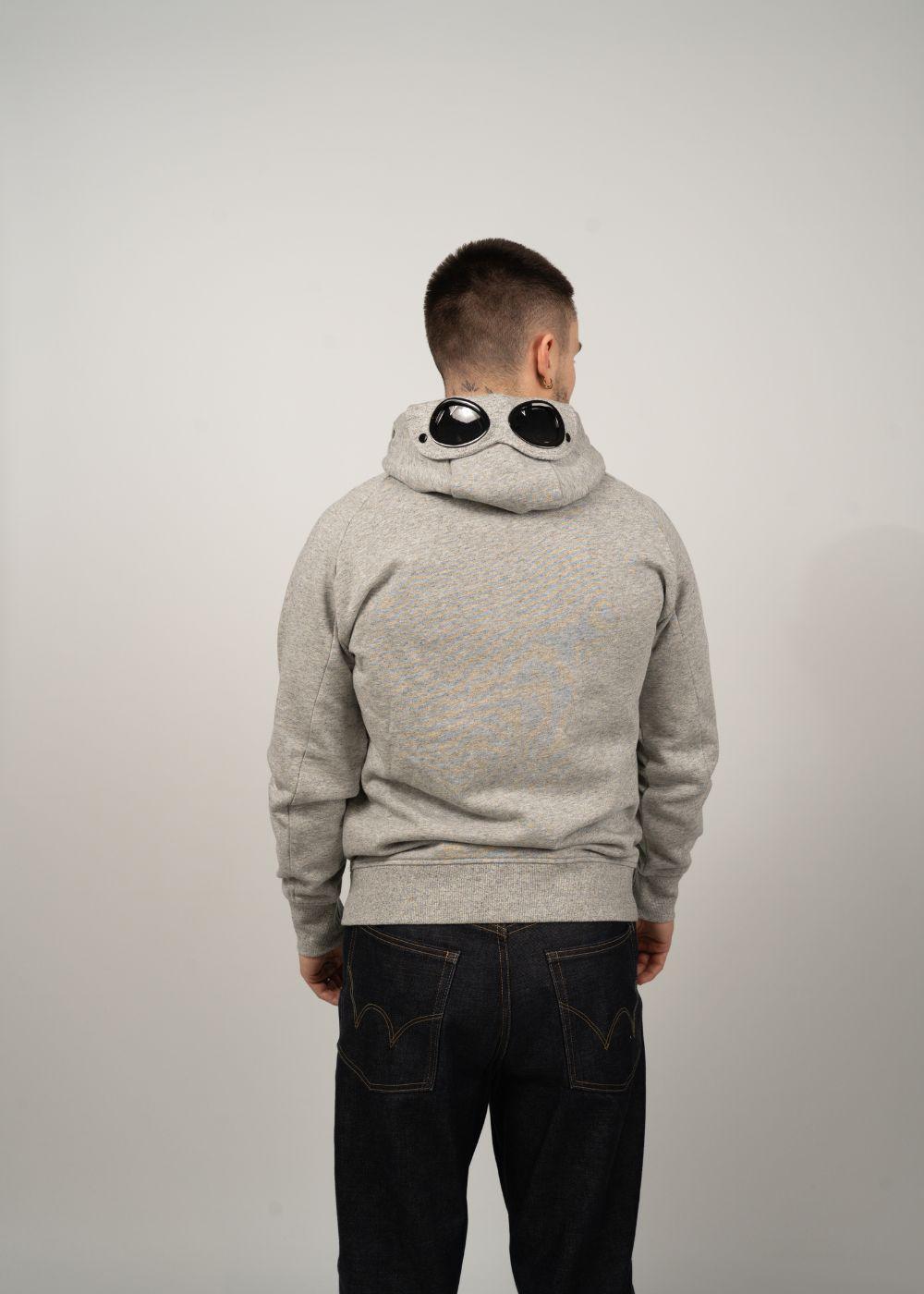 SWEATSHIRTS HOODED OPEN DIAGONAL - Greystone