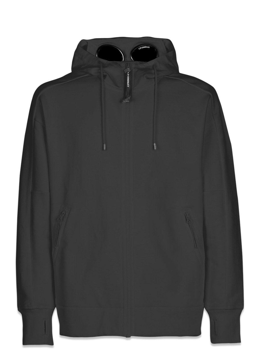 Sweatshirts-Hooded Open - Black