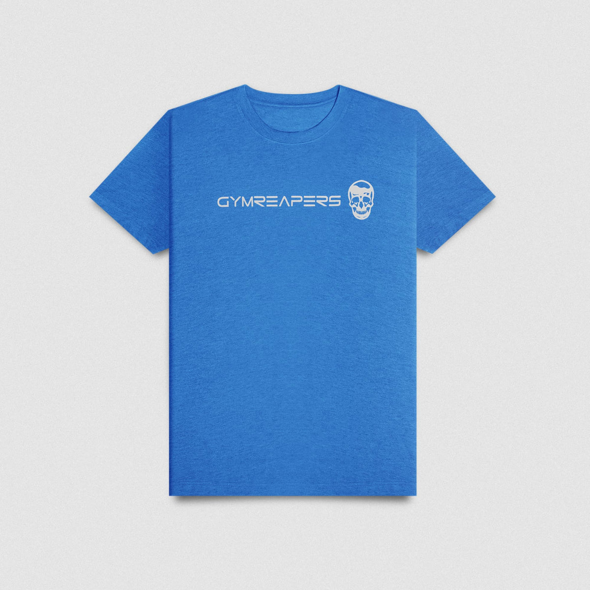 Active Tri-Blend Basic Tee - Electric Blue/White
