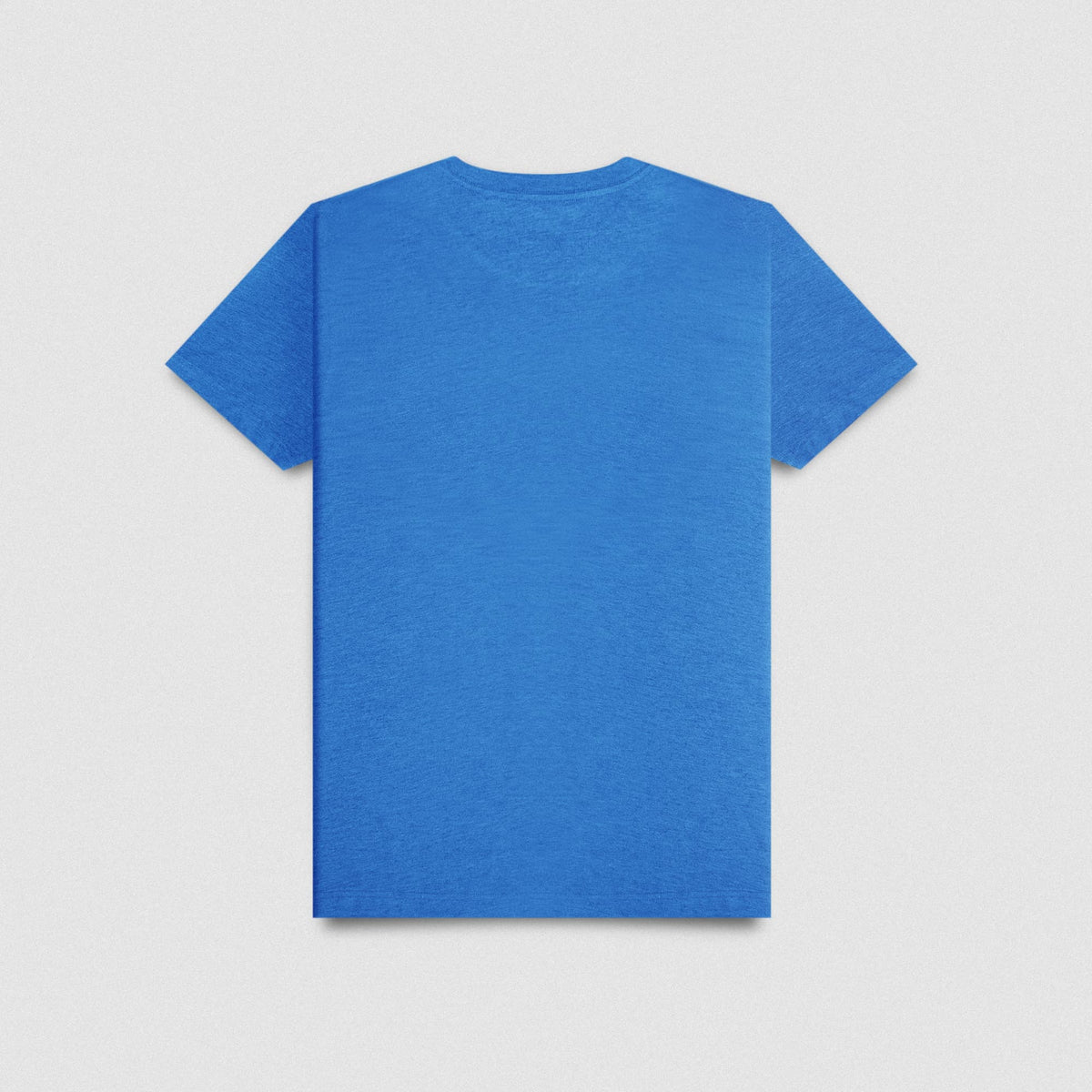 Active Tri-Blend Basic Tee - Electric Blue/White