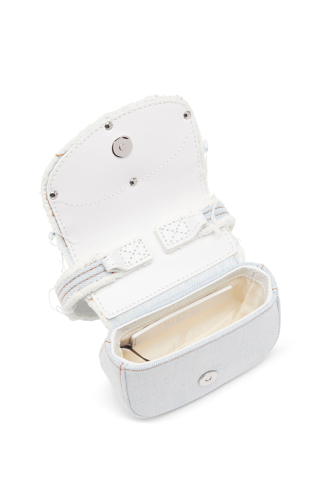 1dr Xs 1DR XS - Iconic mini bag in denim and leather Ice