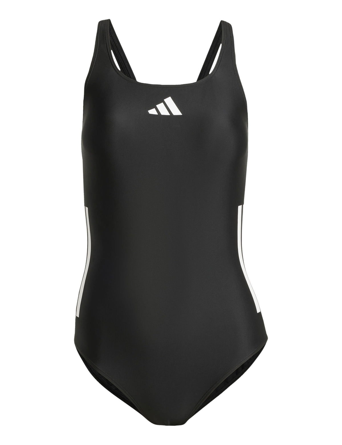 3-Stripes C-Back Swimsuit - Black/White