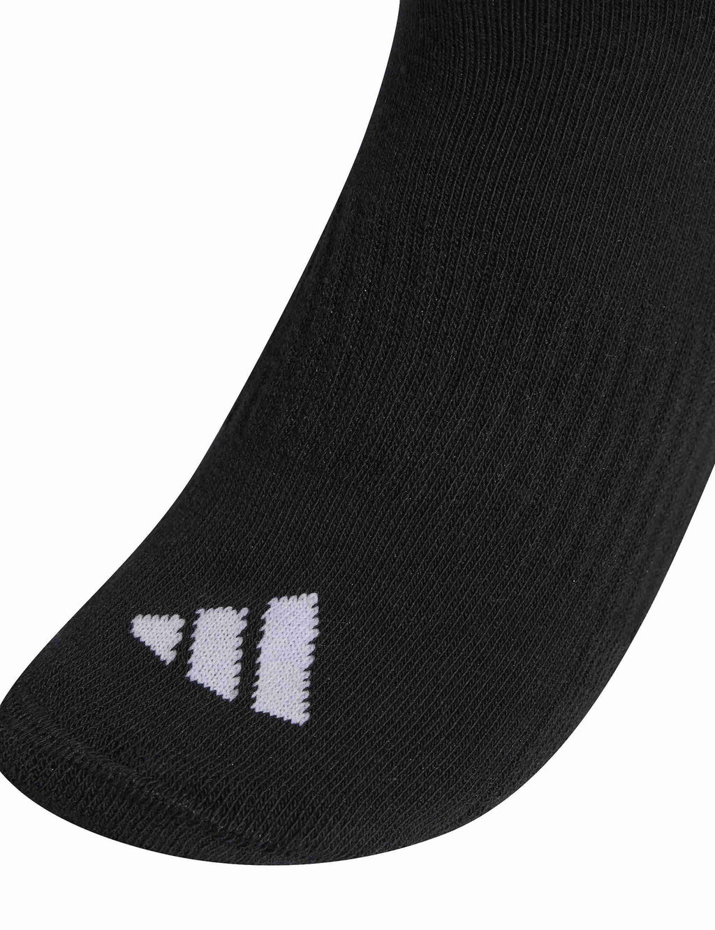 3-Stripes Cushioned Crew Socks 3 Pair Pack - Black/White
