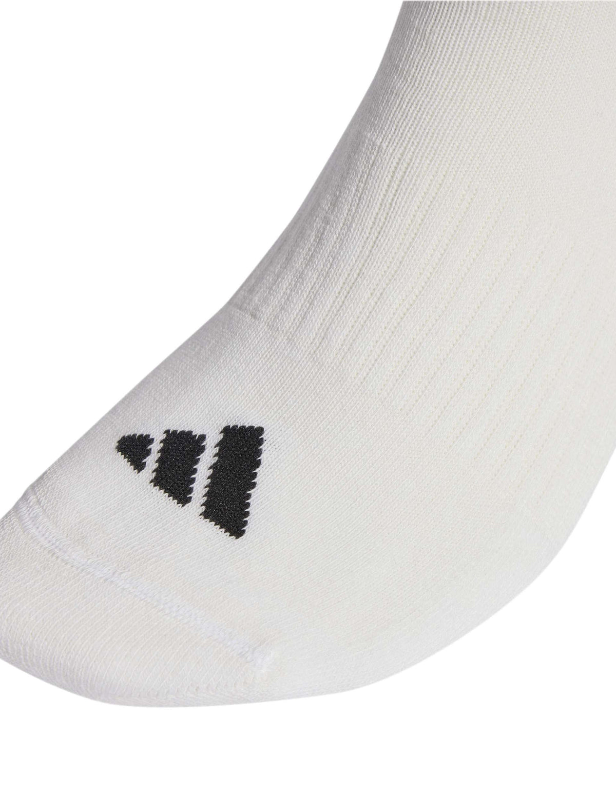 3-Stripes Cushioned Crew Socks 3 Pair Pack - White/Black