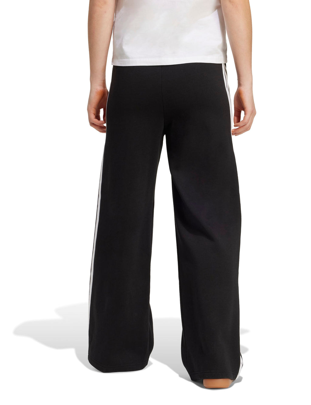 3-Stripes Fleece Wide Pant - Black