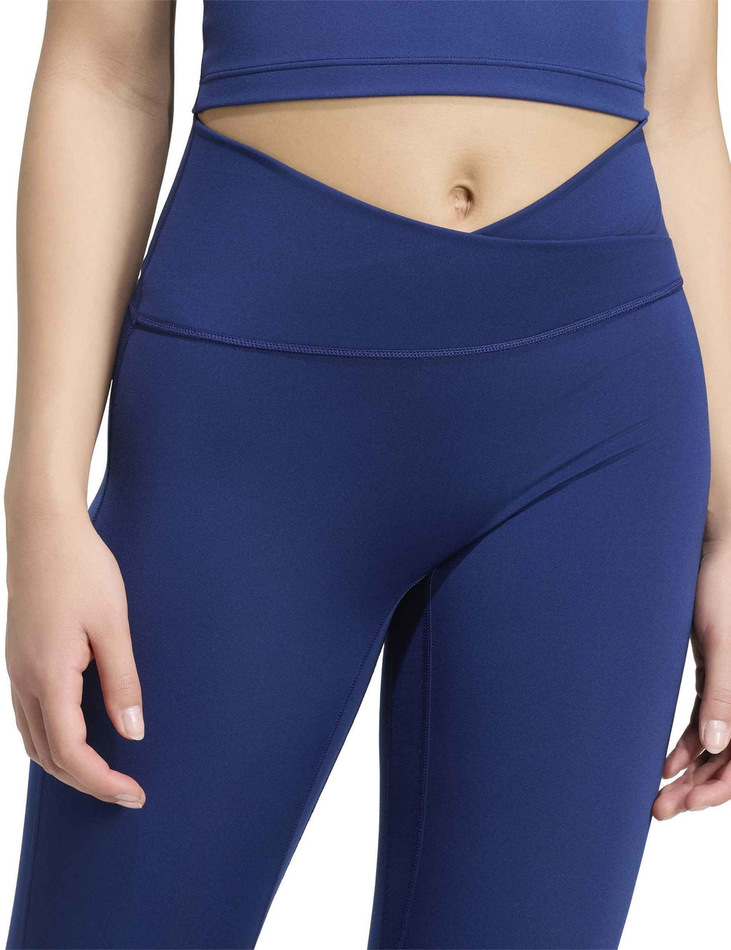 3 Stripes Studio All Me X-Over 7/8 Leggings - Dark Blue