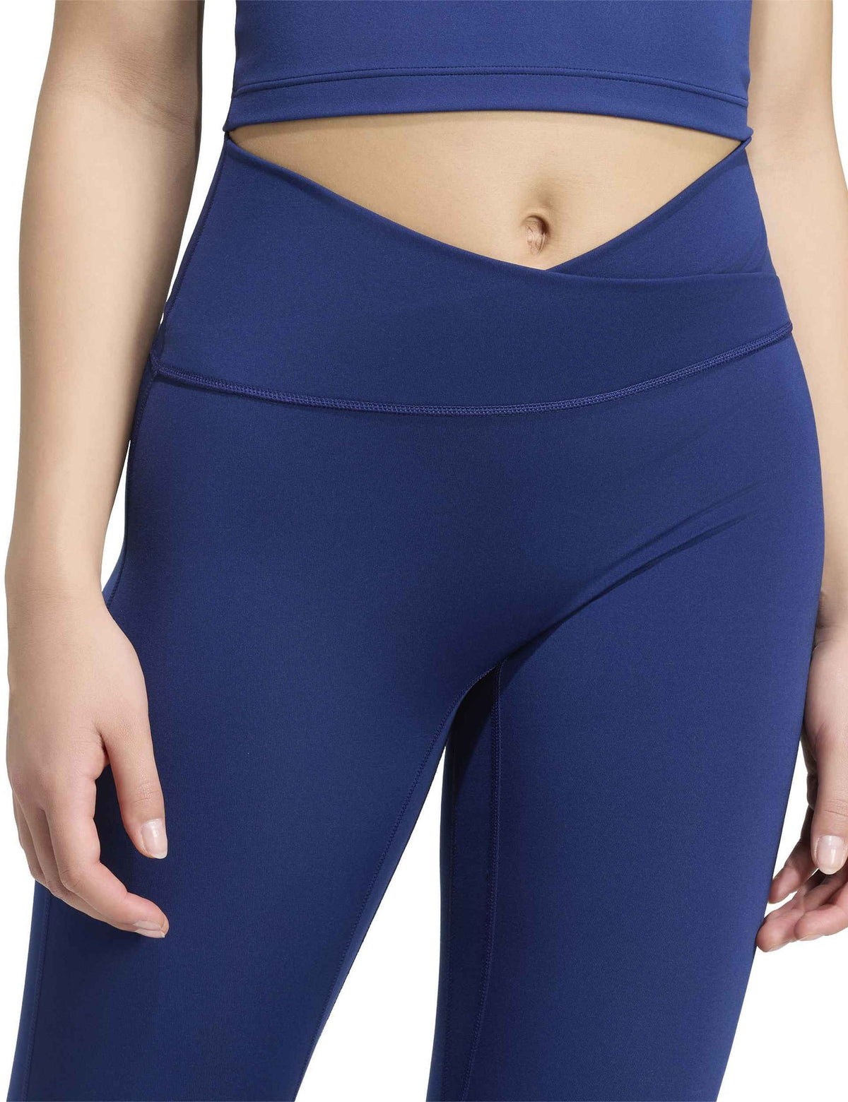 3 Stripes Studio All Me X-Over 7/8 Leggings - Dark Blue