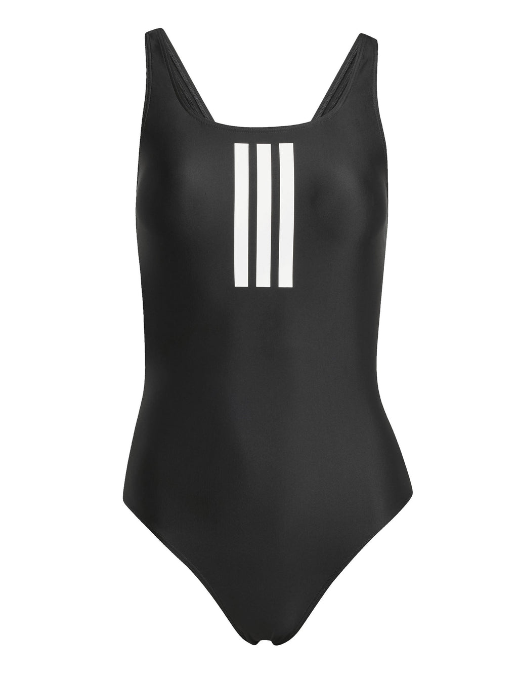 3-Stripes V-Back Swimsuit - Black/White