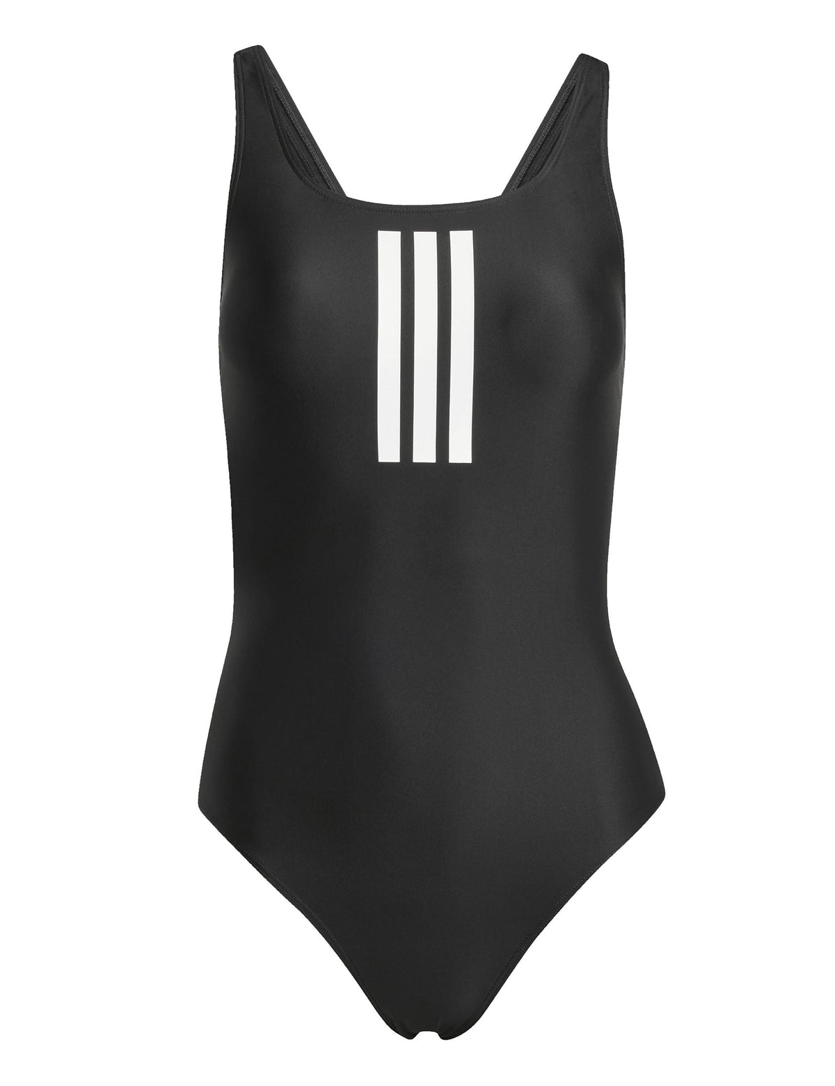3-Stripes V-Back Swimsuit - Black/White