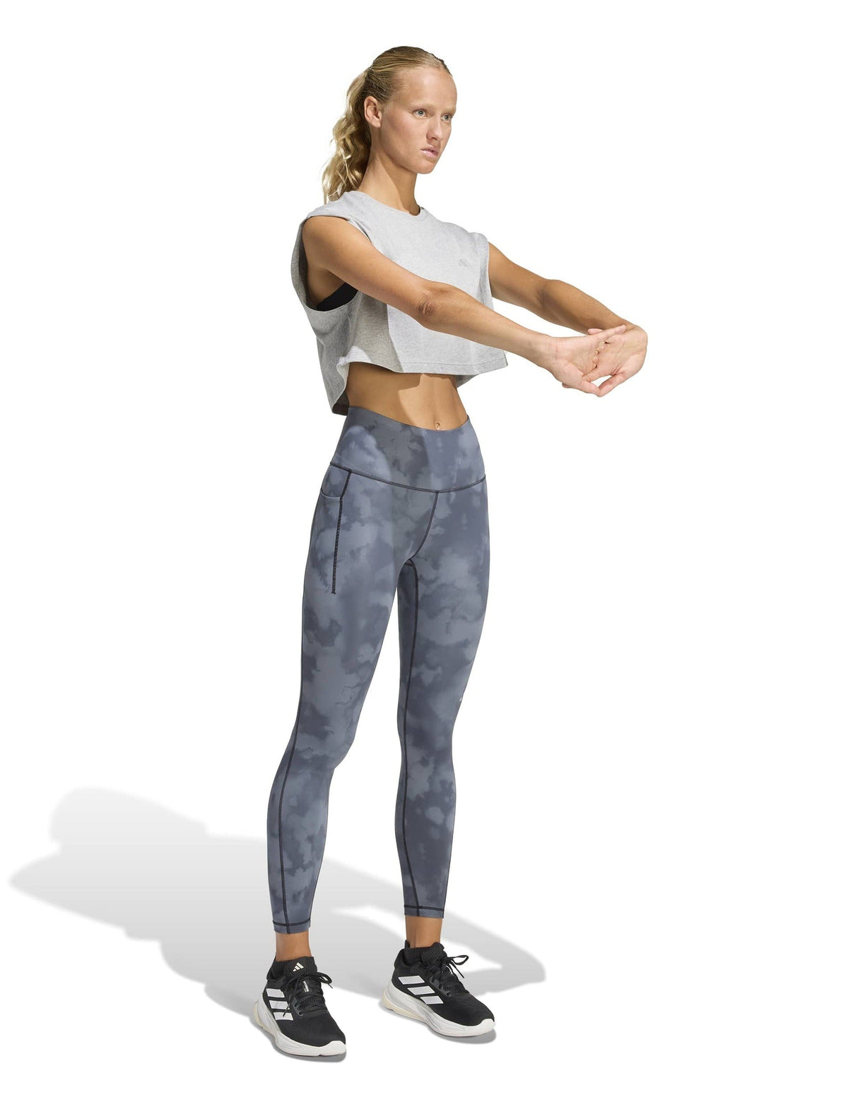 adi365 Climacool AOP Running 7/8 Leggings - Black
